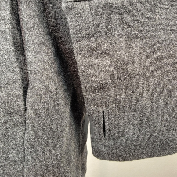 The North Face Fleece Jacket XS Hooded Longline Thumbholes Gray Hoodie - Picture 7 of 11